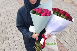 Фотозвіт №101 про доставку букету квітів в Стрий