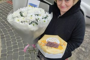 Фотозвіт №102 о доставке букета цветов Дрогобыч
