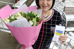 Фотозвіт №105 о доставке букета цветов в Борислав
