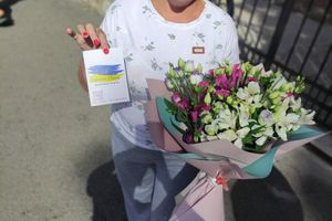 Фотозвіт №80 о доставке букета цветов в Борислав