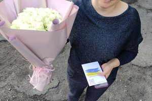 Фотозвіт №86 о доставке букета цветов Дрогобыч