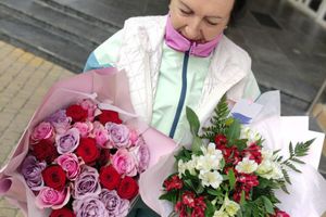 Фотозвіт №87 о доставке букета цветов в Борислав