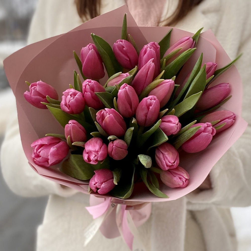 25 рожевих тюльпанів 003 фото