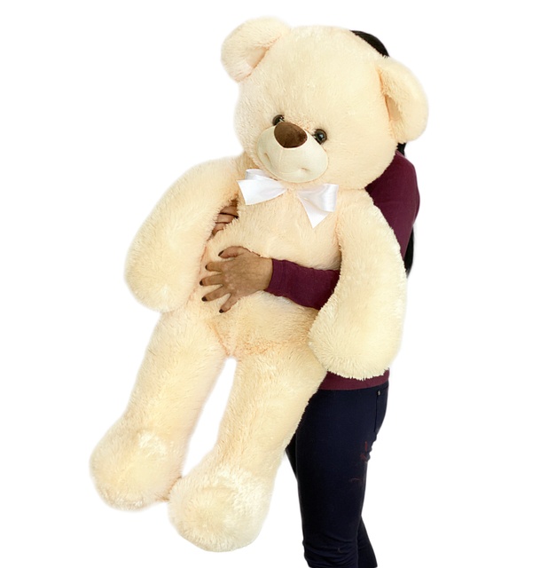 М'яка іграшка "Ведмідь Балун" 100 см абрикосового кольору 16687 фото