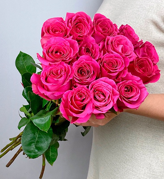 Букет із 15 рожевих троянд 122 фото